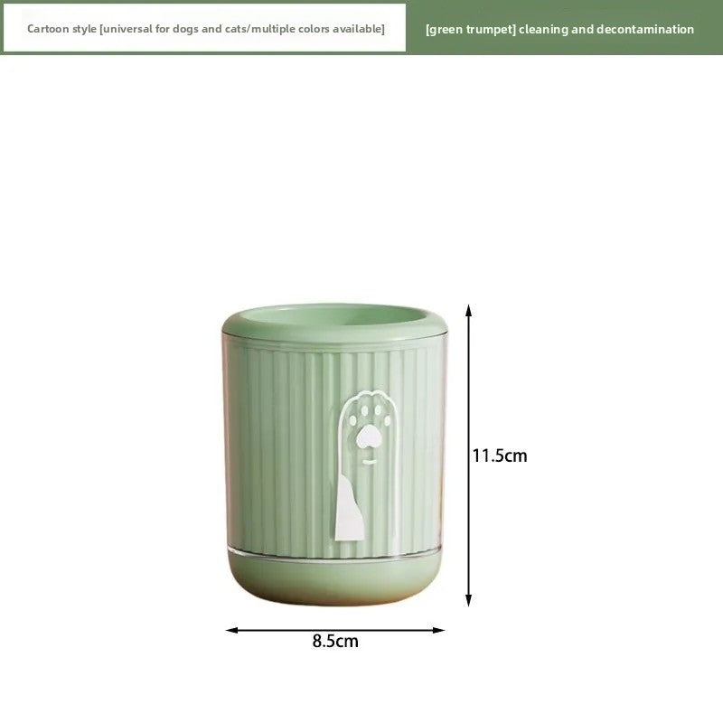 Portable Dog Paw Washer with Silicone Brush