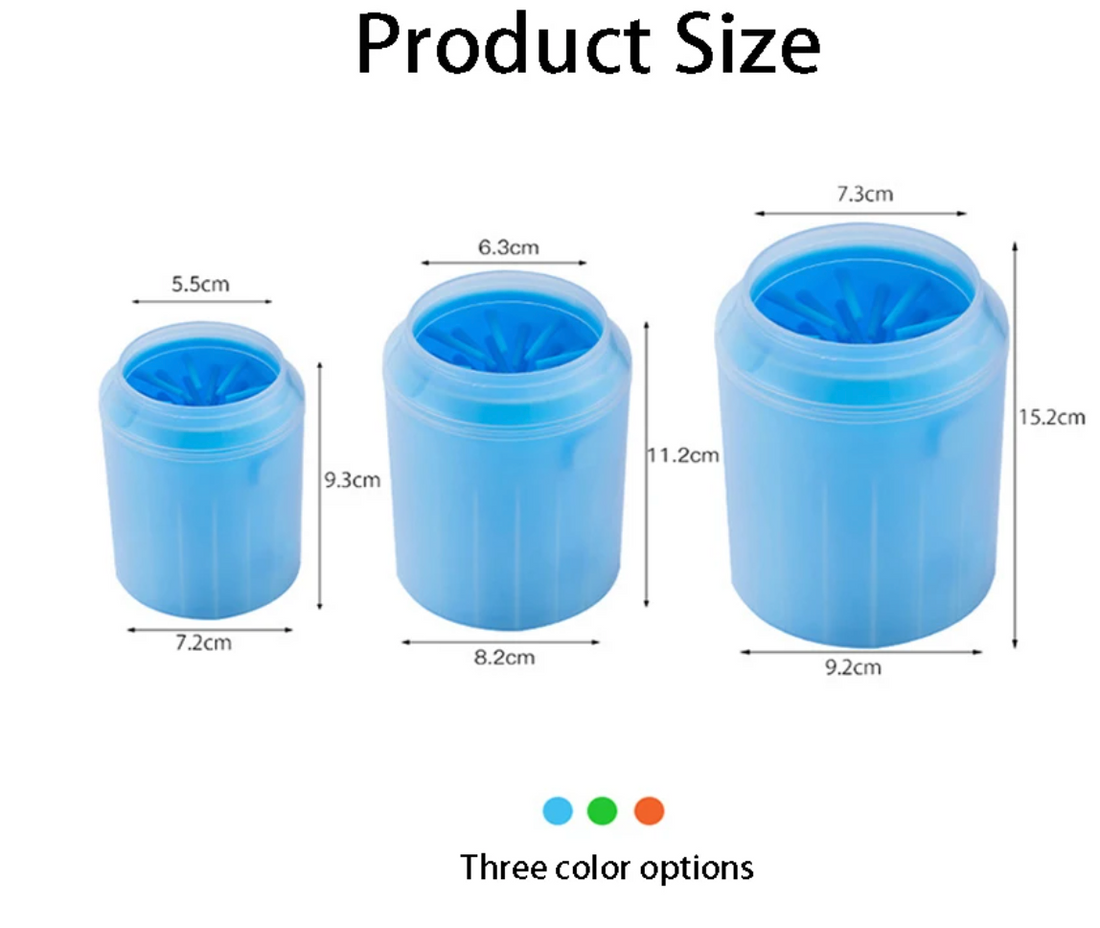 Portable Dog Paw Washer with Silicone Brush