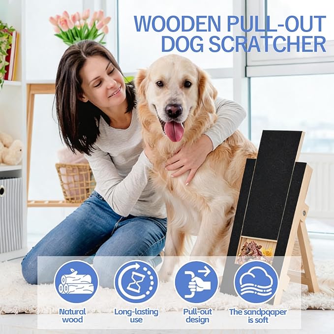 Dog Nail Scratch Board-Wooden Cat Scratching Pad