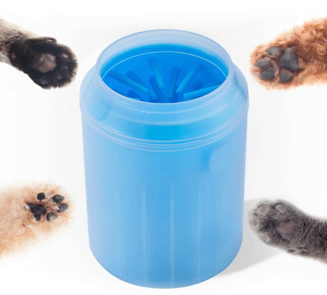 Portable Dog Paw Washer with Silicone Brush